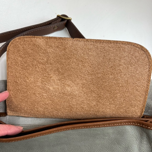 ICONIC Vintage Ghurka Original No 37 The Spectator Bag - grey and brown leather - Picture 11 of 16